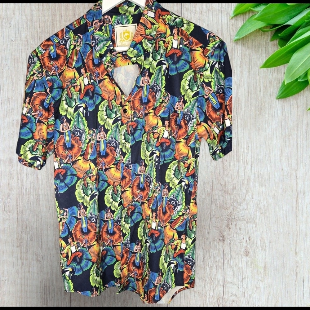 RSVLTS Tom Ace Ventura Button-Up Shirt – Size Medium – Limited Edition